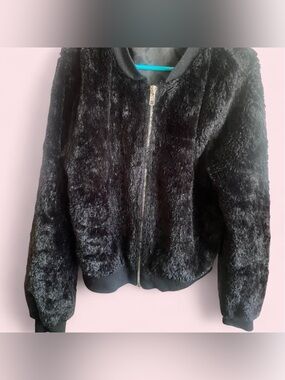 Girls furry bomber